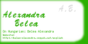 alexandra belea business card